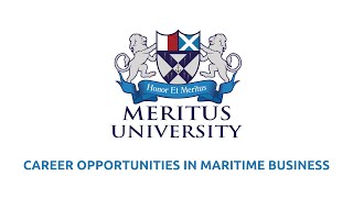 MU - Career Opportunities in Maritime Business