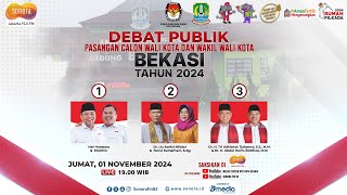 🔴[LIVE] Debat Publik Pasangan Calon Wali Kota dan Wakil Wali Kota Bekasi Tahun 2024