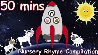 Zoom, Zoom, Zoom, We're Going to the Moon! And lots more Nursery Rhymes! 50 minutes!