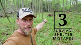 Survival Shelter No No's: What not to do when setting up camp!