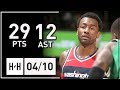 John Wall Full Highlights Wizards vs Celtics (2018.04.10) - 29 Points, 7 Reb, 12 Assists!