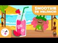 SMOOTHIE DE MELANCIA 🍉 Receitas de comida saudável para crianças - Bebida REFRESCANTE