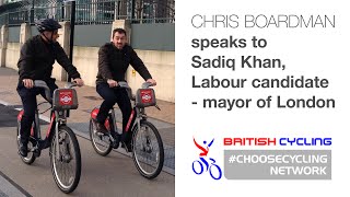 Chris Boardman meets Sadiq Khan MP, Labour's candidate for mayor of London