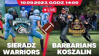 Sieradz Warriors - Barbarians Koszalin - mecz PFL9 - na żywo