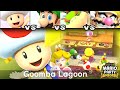 Super Mario Party Jamboree Toad vs Luigi vs Bowser Jr vs Wario in Goomba Lagoon