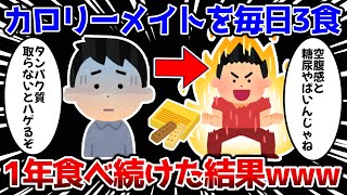 【2ch面白いスレ】カロリーメイトだけを毎日3食、1年間食べ続けた結果www【ゆっくり解説】