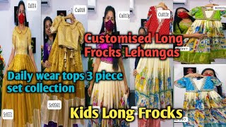 9642570708 Own Customised lehangas, long frocks daily wear tops,3 piece set collection