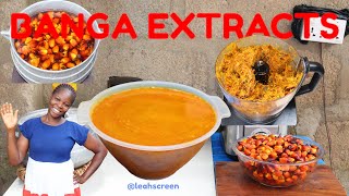 HOW TO EXTRACT PALM FRUIT JUICE . (BANGA) & PRESERVE FOR 3 MONTHS BY LEAH SCREEN BANGA RECIPE !!