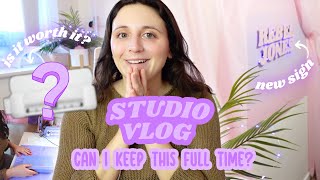 STUDIO VLOG ✿  can I keep this full-time? week in the life of a small business owner