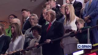 Trump and family at Super Bowl (2-9-2025)