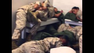 Marines can sleep anywhere