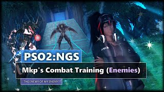 PSO2: NGS - Mkp's Combat Training - Enemies (Gameplay w/ Tips)