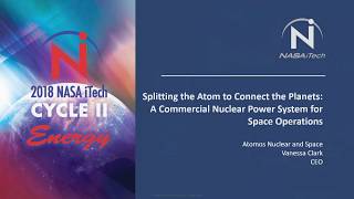 2018 NASA iTech Cycle II Energy - Atomos