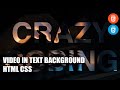 Video in Text Background HTML CSS