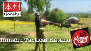 Honshu Tactical Katana full tang review and field test