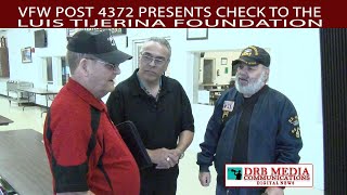 DRB MEDIA COMMUNICATIONS DIGITAL NEWS(031022)VFW POST4372 PRESENTS CHECK TO LUIS TIJERINA FOUNDATION