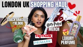 *HUGE* LONDON UK Shopping Haul | Luxury Perfume, COACH, Primark, T.K. Maxx, HARRY POTTER merch &more