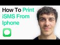 How To Print Imessages From Iphone (2025 Guide)