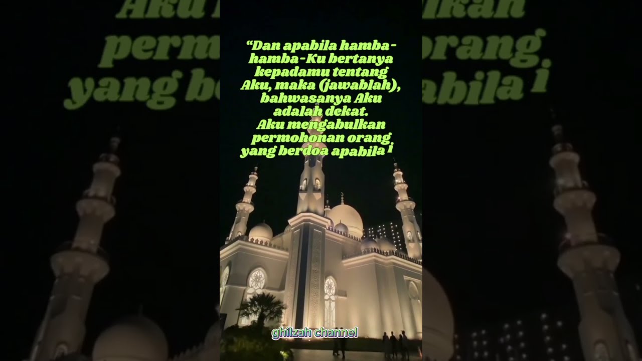 Sesungguhnya Allah Itu Dekat|Quote Islami|Hadist Rasulullah Shalallahu ...