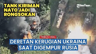 FULL! Kumpulan Video Detik-detik Tank Ukraina Dibombardir Serangan Rusia