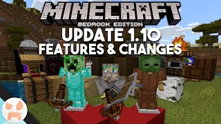 SHIELDS, CROSSBOWS, NEW BLOCKS, & MORE! | Minecraft Bedrock 1.10 Features & Changes