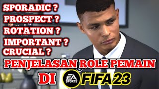 Penjelasan ROLE SQUAD pemain di FIFA 23. Tutorial FIFA 23