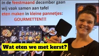 NT2🍨🍗wat eten we met🎄KERST🍳Gourmetten🍳kalkoen🐔biefstuk🥩 Nederlandse tradities! #learndutch