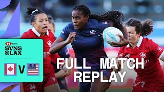 Continental Neighbours Clash in 3rd Place Playoff - Canada v USA | LA HSBC SVNS - Full Match