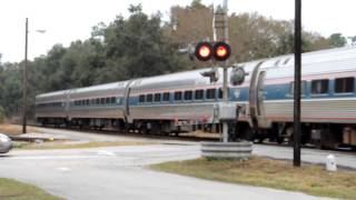 Amtrak Train #98 Arrives Late Into DeLand, Florida with Yelling Amtrak Worker at the End on 1/3/13