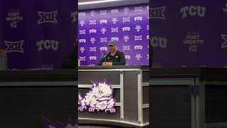 TCU DEFENSIVE COORDINATOR JOE GILLESPIE TALKS ABOUT LB JONATHAN BAX