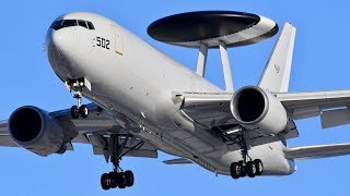 2019.12.6 三沢基地 E-767 AWACS T\u0026Gして浜松基地に帰投