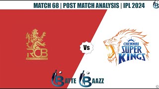 CSK vs RCB | IPL 2024 | Post Match Analysis | Match 68