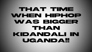 That Time When Hiphop Was The Biggest Genre In Uganda | The Basement Podcast