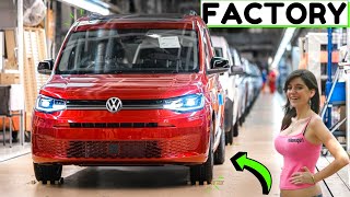 VW CADDY 5 FACTORY🚔2024: Production Volkswagen Caddy V. – Manufacturing😳Van, Life, Cargo 5th