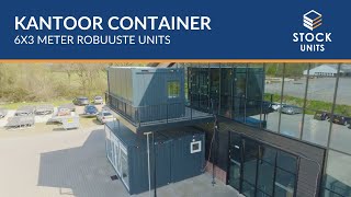 Kantoor containers als kantoorruimte - Robuuste lijn | Stock Units