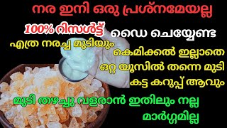 എത്ര നരച്ച മുടിയും ഒറ്റയുസിൽ തന്നെ കട്ട കറുപ്പ് ആവുംമുടി തഴച്ചു വളരാൻ ഇങ്ങനെ ചെയ്തു#hairgrowthtips