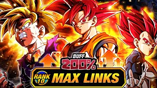 200% LEADER SKILL BUFF! LEVEL 10 LINKS 100% RAINBOW STAR LR AGL SSJ2 GOHAN! (DBZ: Dokkan Battle)