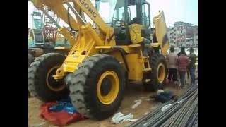 ASSIGN-LIUGONG: CLG842 WHEEL LOADER COMMISSIONING AT NAVANA BALIR TEAK BRIDGE PRIJECT IN MANIKGONJ