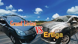 Uji konsumsi BBM Suzuki ERTIGA 1400 CC vS Grand Livina 1500 CC