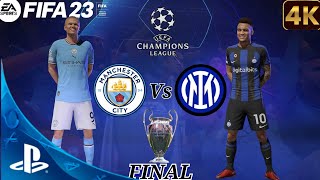 FIFA 23 - Manchester City Vs Inter | UEFA CHAMPIONS LEAGUE | PS5™ - GAMEPLAY EN [4K] ERLING HAALAND