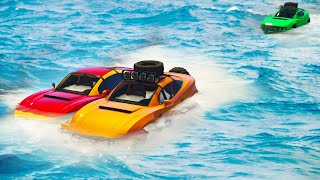 IMPOSSIBLE DRIVING ON WATER! (GTA 5 Funny Moments)