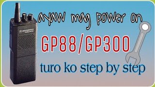 How to repair Motorola GP88 No power|GP300