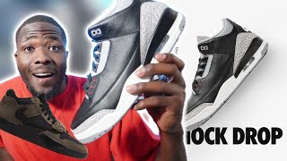 SHOCK DROP IS GOING DOWN! JORDAN 3 BLACK CEMENT!