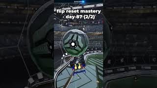 mastering flip reset day87 2/2#shorts #rocketleague #clips #rocketleagueclips #flipreset #highlights