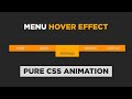 Cool Menu Hover Effects using HTML & CSS