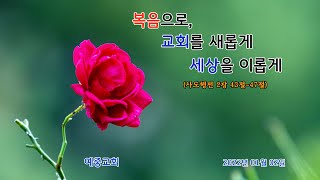 예중교회 2022/01/02 주일예배(복음으로, 교회를 새롭게 세상을 이롭게/ 사도행전 2:43~47)