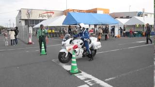 岡山県岡山市【岡南飛行場祭り２０１５】岡山県警察・白バイ撤収