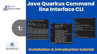 Java quarkus command line interface CLI introduction
