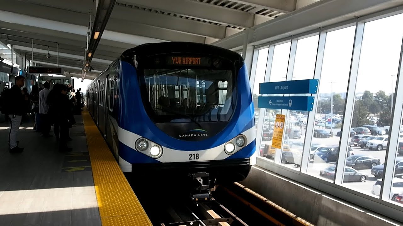 2017/09/16 Vancouver SkyTrain: Canada Line At YVR-Airport - YouTube