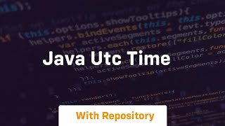 java utc time
